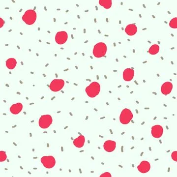 Beautiful abstract seamless repeating pattern. Hand painted artistic style. Illustrazione stock