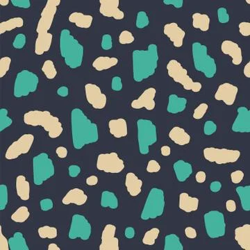 Beautiful abstract seamless repeating pattern. Hand painted artistic style. Stock Illustration