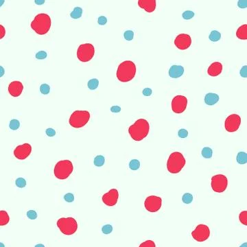 Beautiful abstract seamless repeating pattern. Hand painted artistic style. Stock Illustration