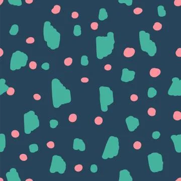 Beautiful abstract seamless repeating pattern. Hand painted artistic style. Stock Illustration