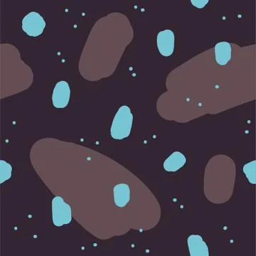 Beautiful abstract seamless repeating pattern. Hand painted artistic style. Stock Illustration