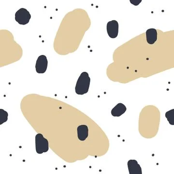 Beautiful abstract seamless repeating pattern. Hand painted artistic style. Stock Illustration