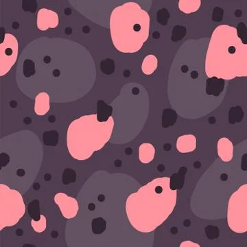 Beautiful abstract seamless repeating pattern. Hand painted artistic style. Stock Illustration