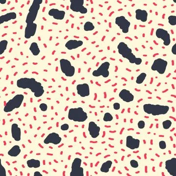 Beautiful abstract seamless repeating pattern. Hand painted artistic style. Stock Illustration