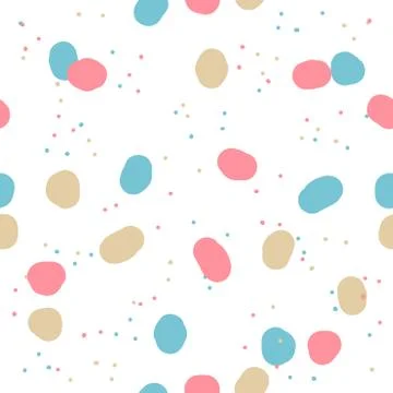 Beautiful abstract seamless repeating pattern. Hand painted artistic style. Stock Illustration