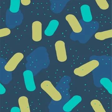 Beautiful abstract seamless repeating pattern. Hand painted artistic style. Stock Illustration