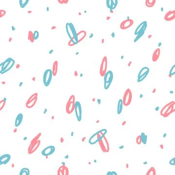 Beautiful abstract seamless repeating pattern. Hand painted artistic style. Stock Illustration