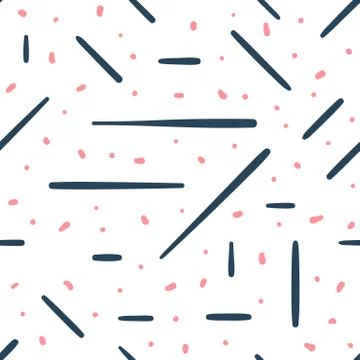 Beautiful abstract seamless repeating pattern. Hand painted artistic style. Stock Illustration