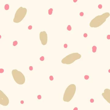 Beautiful abstract seamless repeating pattern. Hand painted artistic style. Stock Illustration