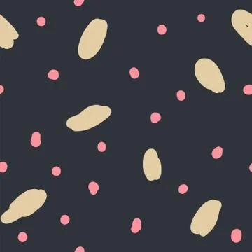 Beautiful abstract seamless repeating pattern. Hand painted artistic style. Stock Illustration