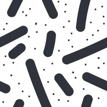 Beautiful abstract seamless repeating pattern. Hand painted artistic style. Stock Illustration