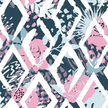 Beautiful abstract seamless vector pattern background. Perfect for wallpapers Stock Illustration