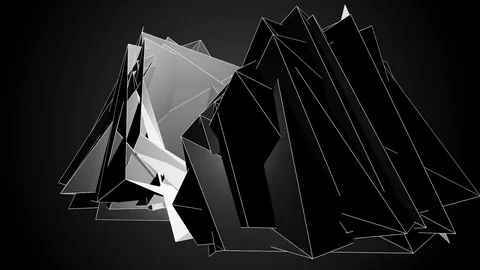 Beautiful abstract silver polygonal. Stockbeeldmateriaal 82547756
