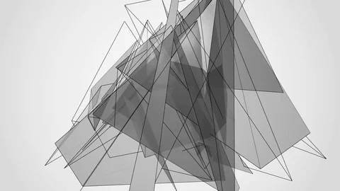 Beautiful abstract silver polygonal. Stock-Footage 82783019