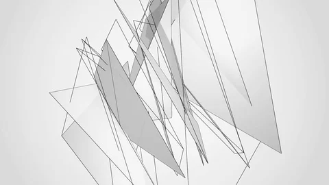 Beautiful abstract silver polygonal. Video stock 82791530