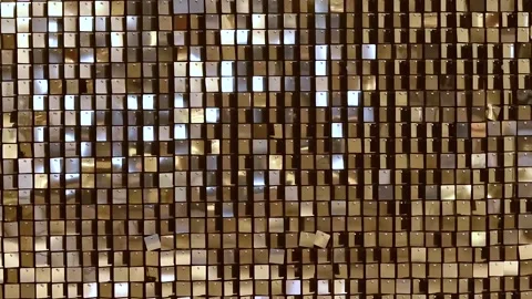 Beautiful abstract sparkles glitter background. Glittering sequins on the wall. Stock Footage 197154199