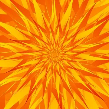 Beautiful abstract square pattern, illustration of an unusual flower with Stock Illustration