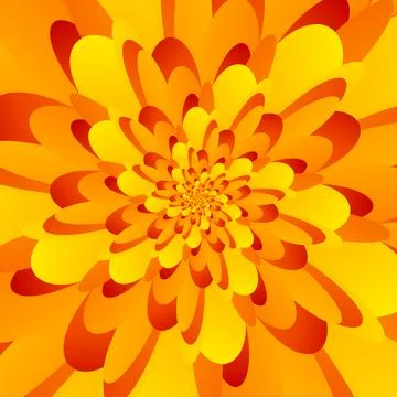 Beautiful abstract square pattern, illustration of an unusual flower with Stock Illustration