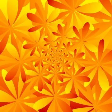 Beautiful abstract square pattern, illustration of an unusual flower with Stock Illustration