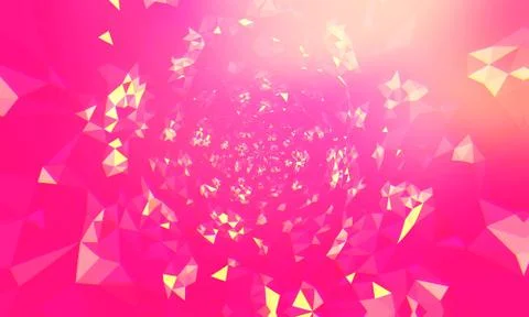 Beautiful abstract triangular pink background 스톡 사진