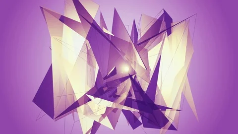 Beautiful abstract violet polygonal. Stock Footage 82570088