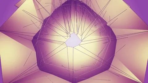 Beautiful abstract violet polygonal. Vidéo 82656569