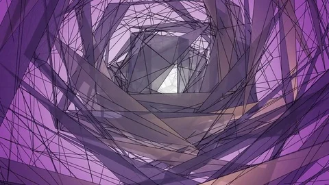 Beautiful abstract violet polygonal. Vídeos de archivo 82656927
