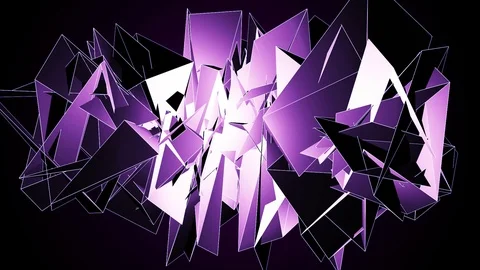 Beautiful abstract violet polygonal. Stock Footage 82659063