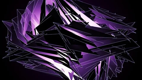 Beautiful abstract violet polygonal. Vídeo Stock 82684746