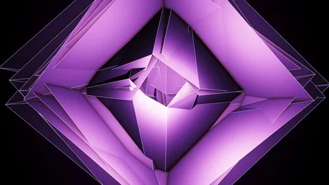 Beautiful abstract violet polygonal. Vídeos de archivo 82701249
