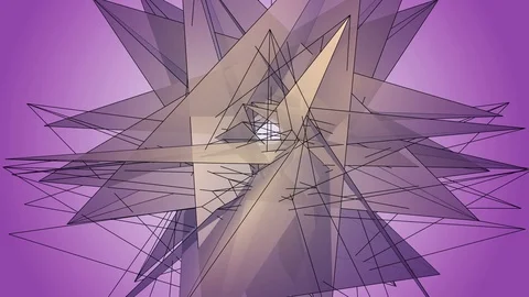 Beautiful abstract violet polygonal. Vidéo 82764413