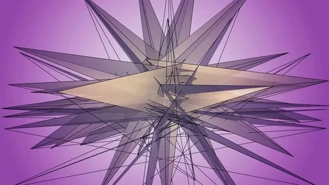 Beautiful abstract violet polygonal. Video stock 82768121
