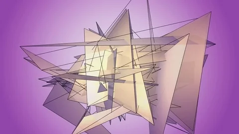 Beautiful abstract violet polygonal. Stock-Footage 82781782