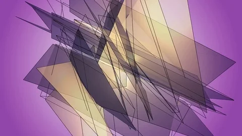 Beautiful abstract violet polygonal. Video stock 82787758