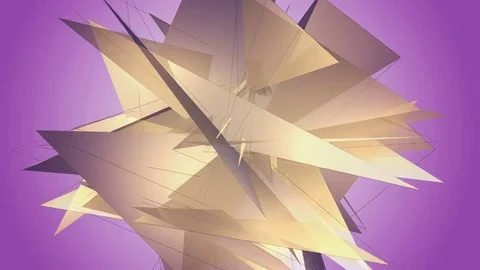 Beautiful abstract violet polygonal. Video stock 82788069