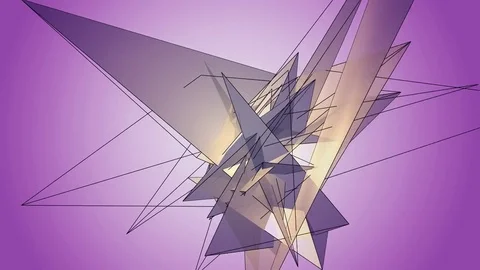 Beautiful abstract violet polygonal. Video stock 82790547