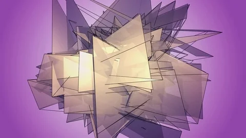 Beautiful abstract violet polygonal. Video stock 82791161