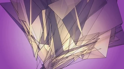 Beautiful abstract violet polygonal. Video stock 82792727