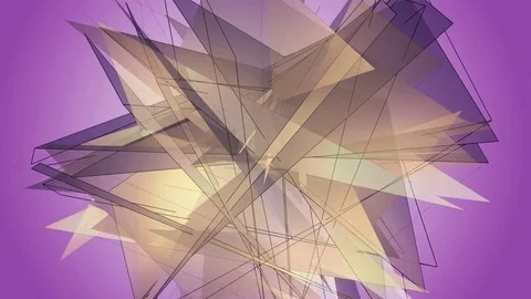 Beautiful abstract violet polygonal. Video stock 82792948