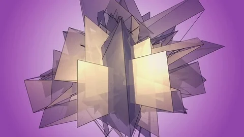 Beautiful abstract violet polygonal. Video stock 82794282