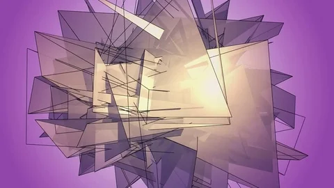 Beautiful abstract violet polygonal. Video stock 82798023