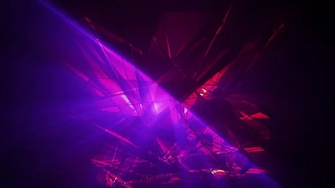 Beautiful Abstract Violet Polygonal Surface Moving In 3d Animation. Dark Tria 動画素材 82539358