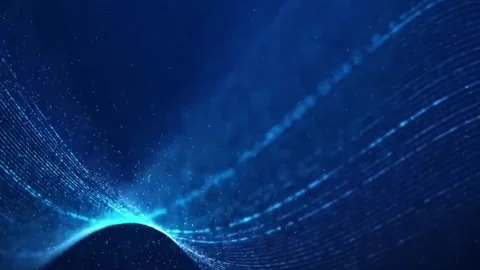 Beautiful abstract wave technology background Stock Footage 288010685