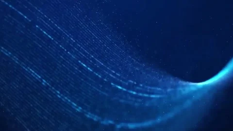 Beautiful abstract wave technology background Stock Footage 288010686