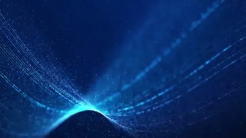 Beautiful abstract wave technology background Stock Footage 288010803