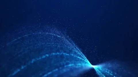 Beautiful abstract wave technology background Stock Footage 288010872