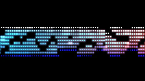 Beautiful abstract wave technology background with blue light Stock Footage 322957359