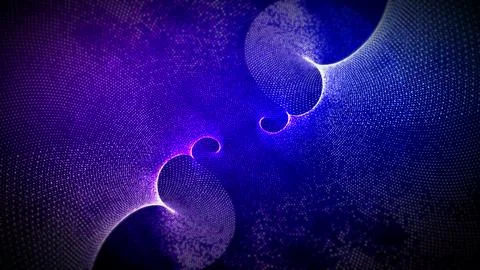 Beautiful abstract wave technology background Stock Illustration