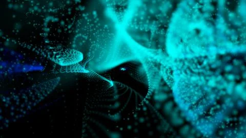 Beautiful abstract wave technology background Stock Illustration