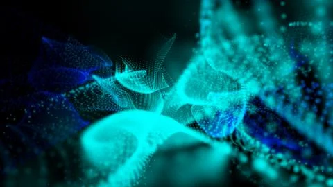 Beautiful abstract wave technology background Stock Illustration